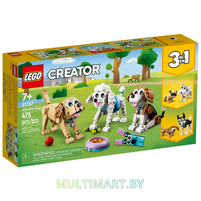Конструктор LEGO Creator 31137 Очаровательные собаки